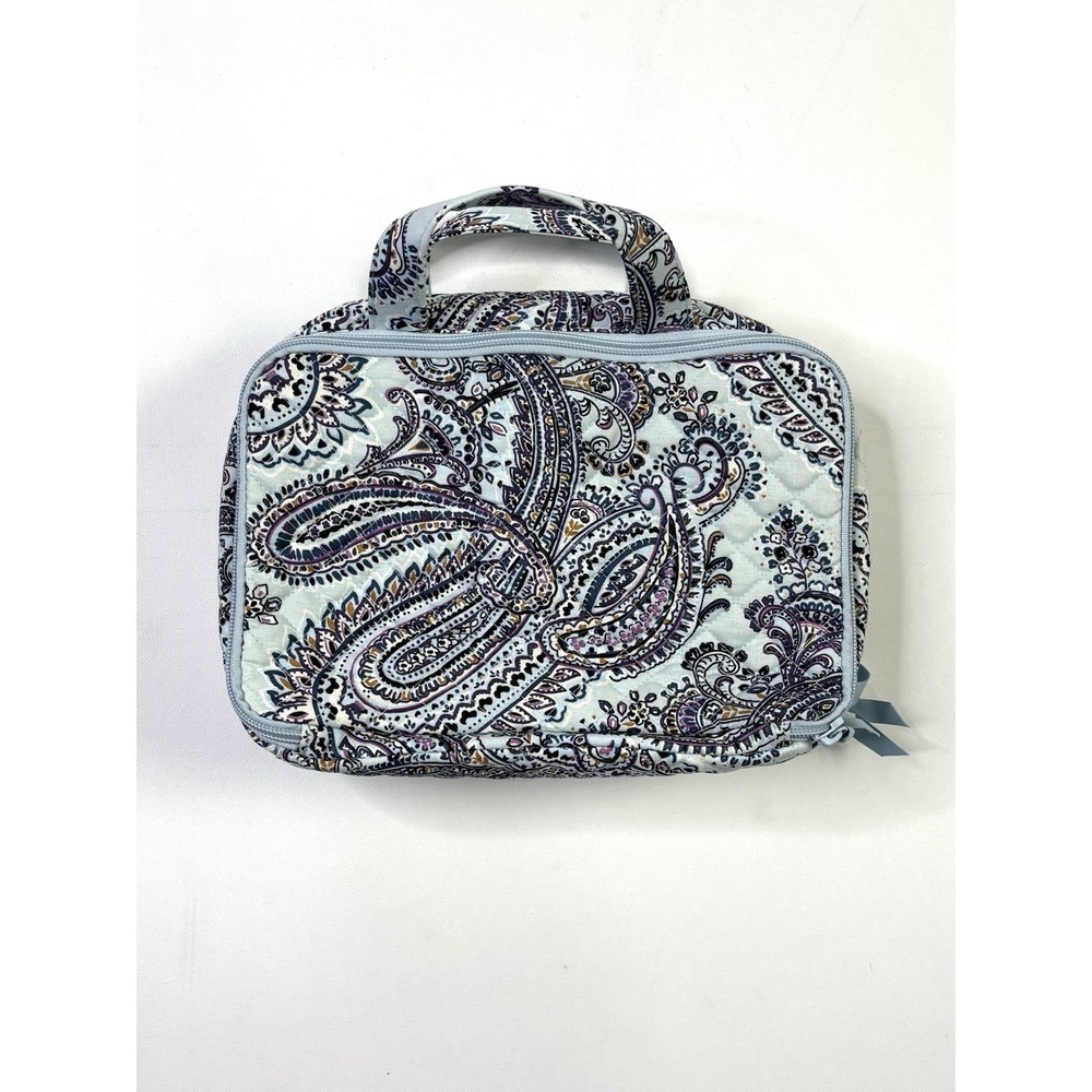 Vera Bradley Ultimate Travel Case New W/ Tags Soft Sky Paisley 3 Compartments
